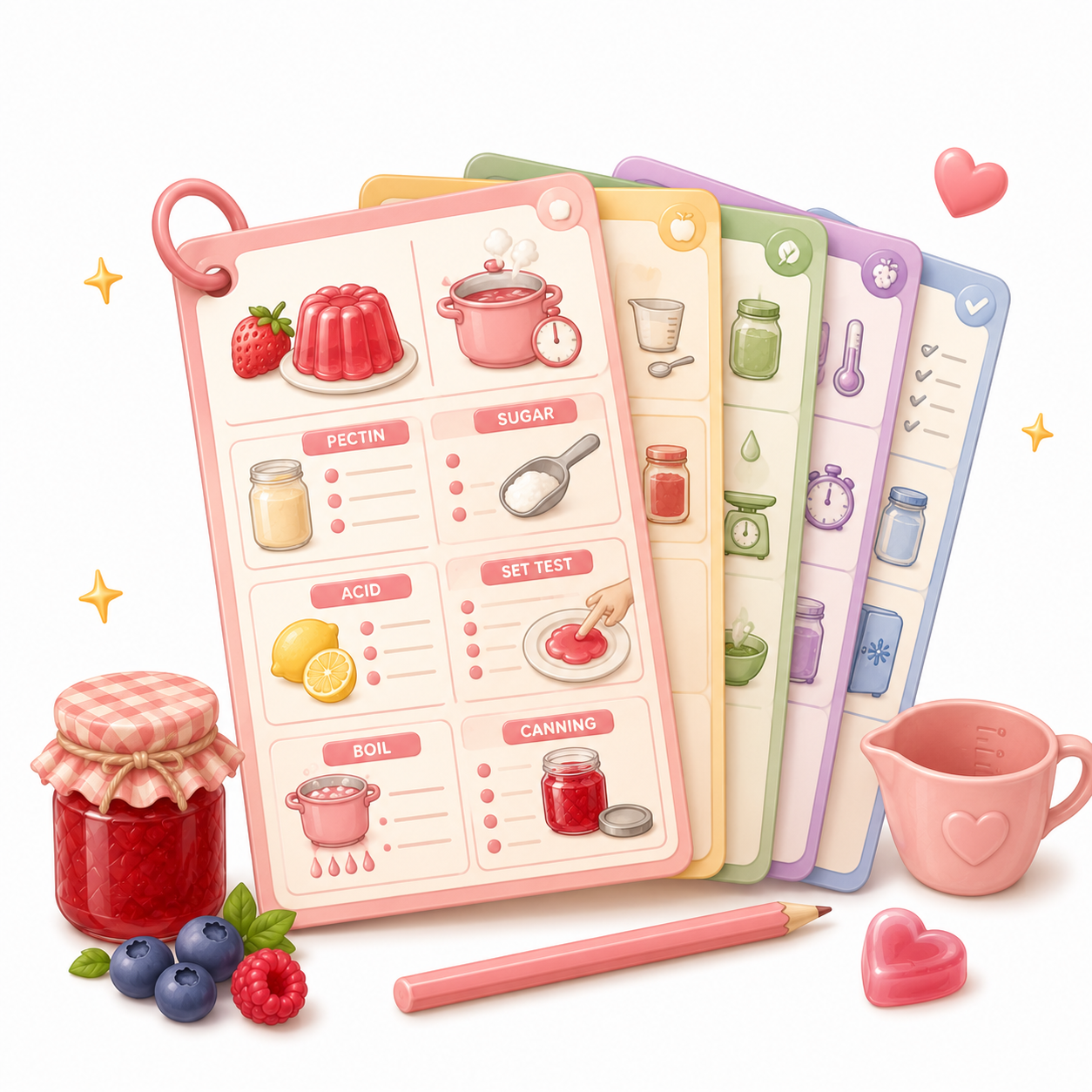 Jelly Making Quick Reference Sheets