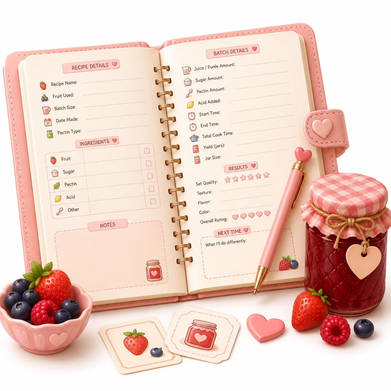 Jelly Recipe & Batch Journal